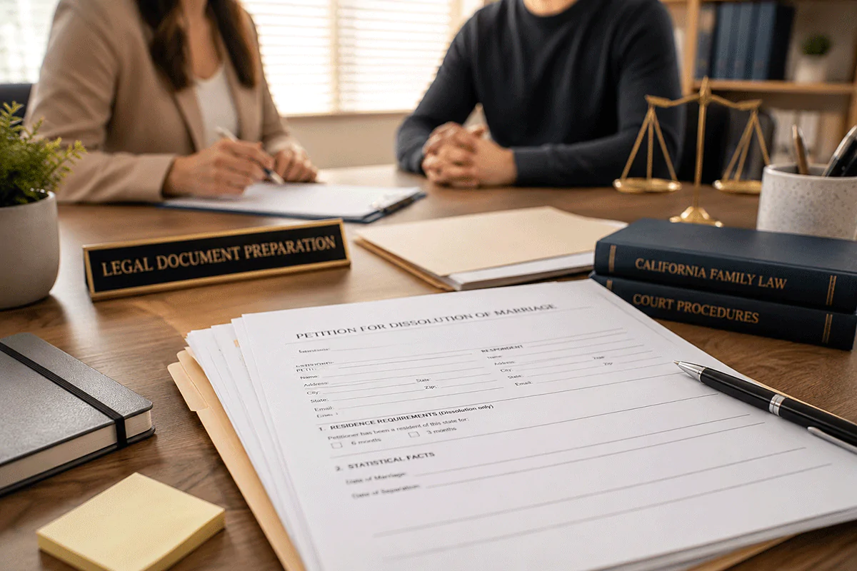 Filing for Divorce in California – Document Preparation